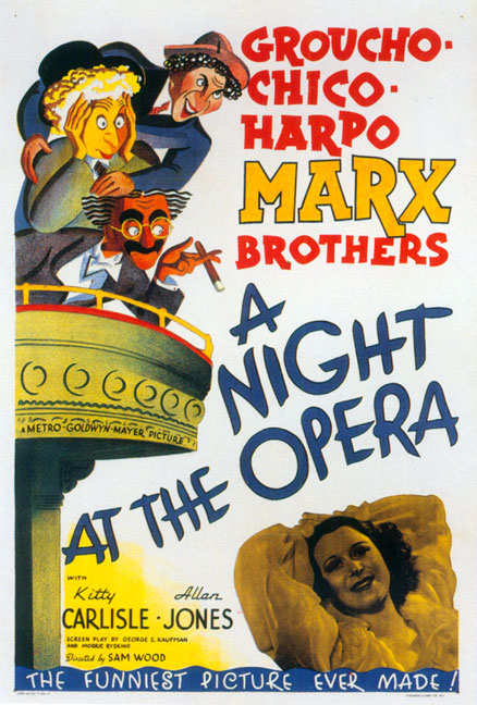 A Night at the Opera starring the Marx Brothers